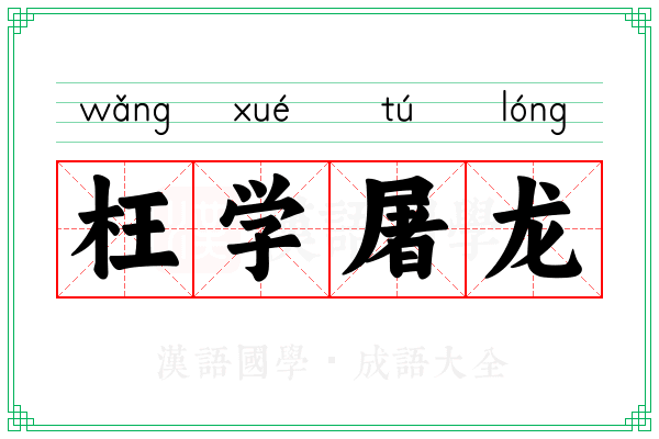 枉学屠龙