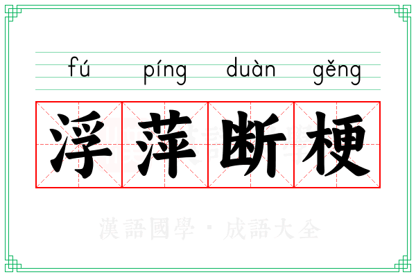 浮萍断梗