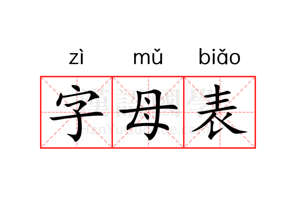 字母表