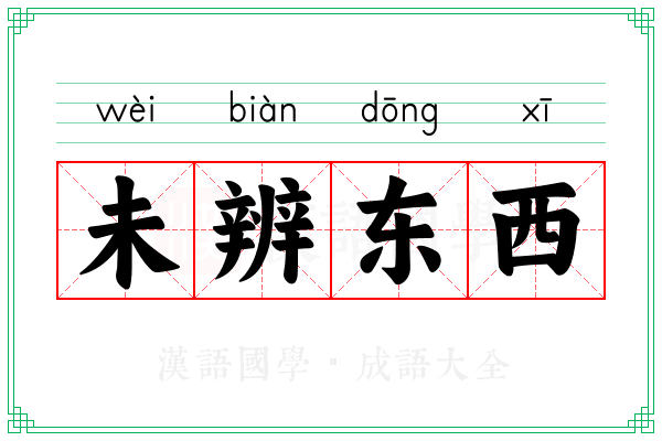 未辨东西