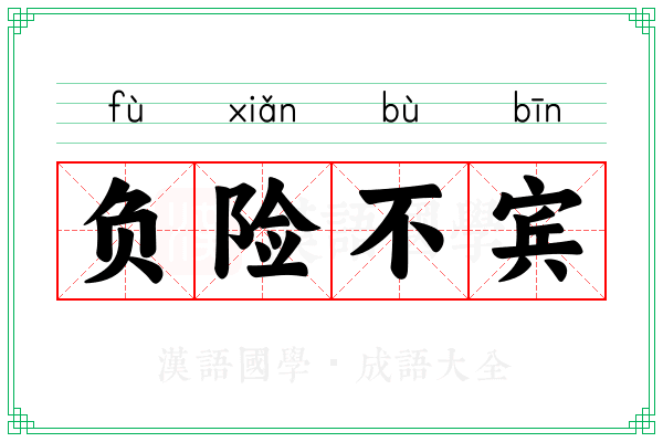 负险不宾