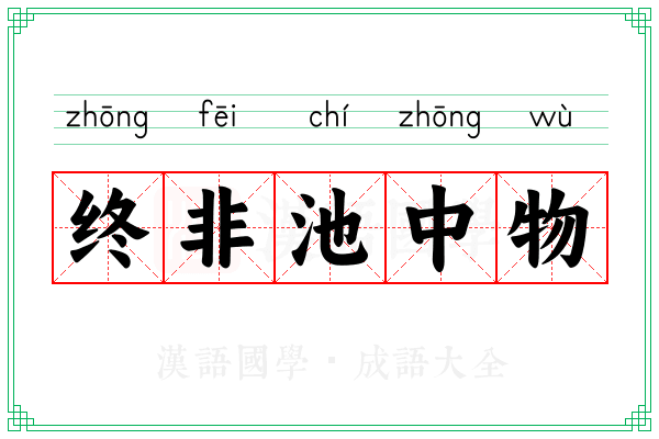 终非池中物