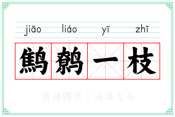 鹪鹩一枝