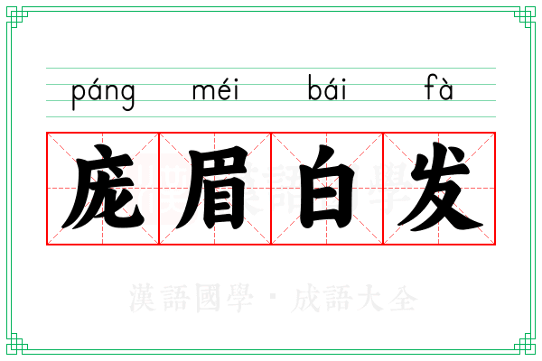 庞眉白发