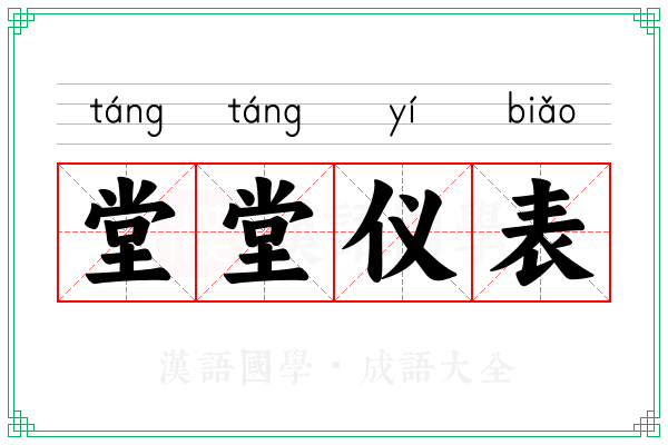 堂堂仪表