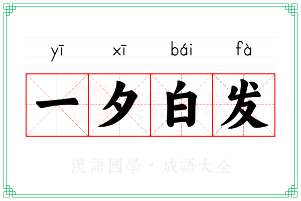 一夕白发