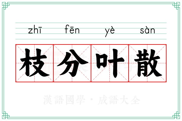 枝分叶散