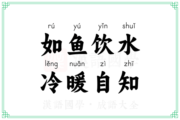 如鱼饮水，冷暖自知