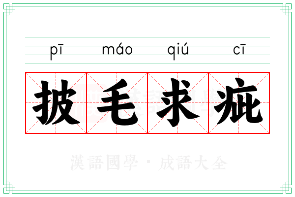 披毛求疵